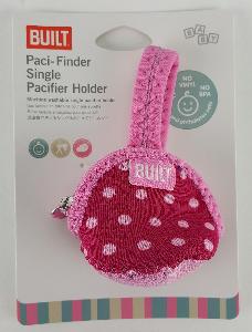 PACIFIER HOLDER BABY PINK DOT